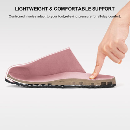 Stelle clogs - Arch support suede cork footbed sandals