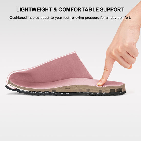 Stelle clogs - Arch support suede cork footbed sandals