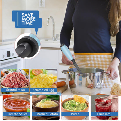 Upgrade meat chopper — heat resistant nylon meat masher tool for hamburger meat