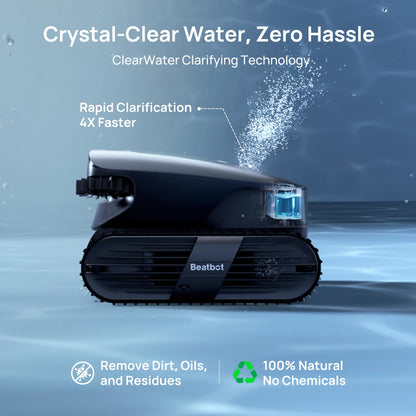 Beatbot AquaSense 2 cordless robotic pool vacuum — AI mapping and app control