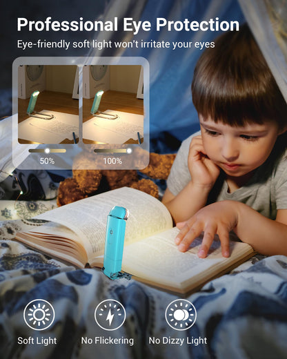DEWENWILS lamp — USB rechargeable clip on light for kids reading in bed