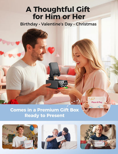 Bluetooth speaker with phone stand and HD sound for gifts for him or her