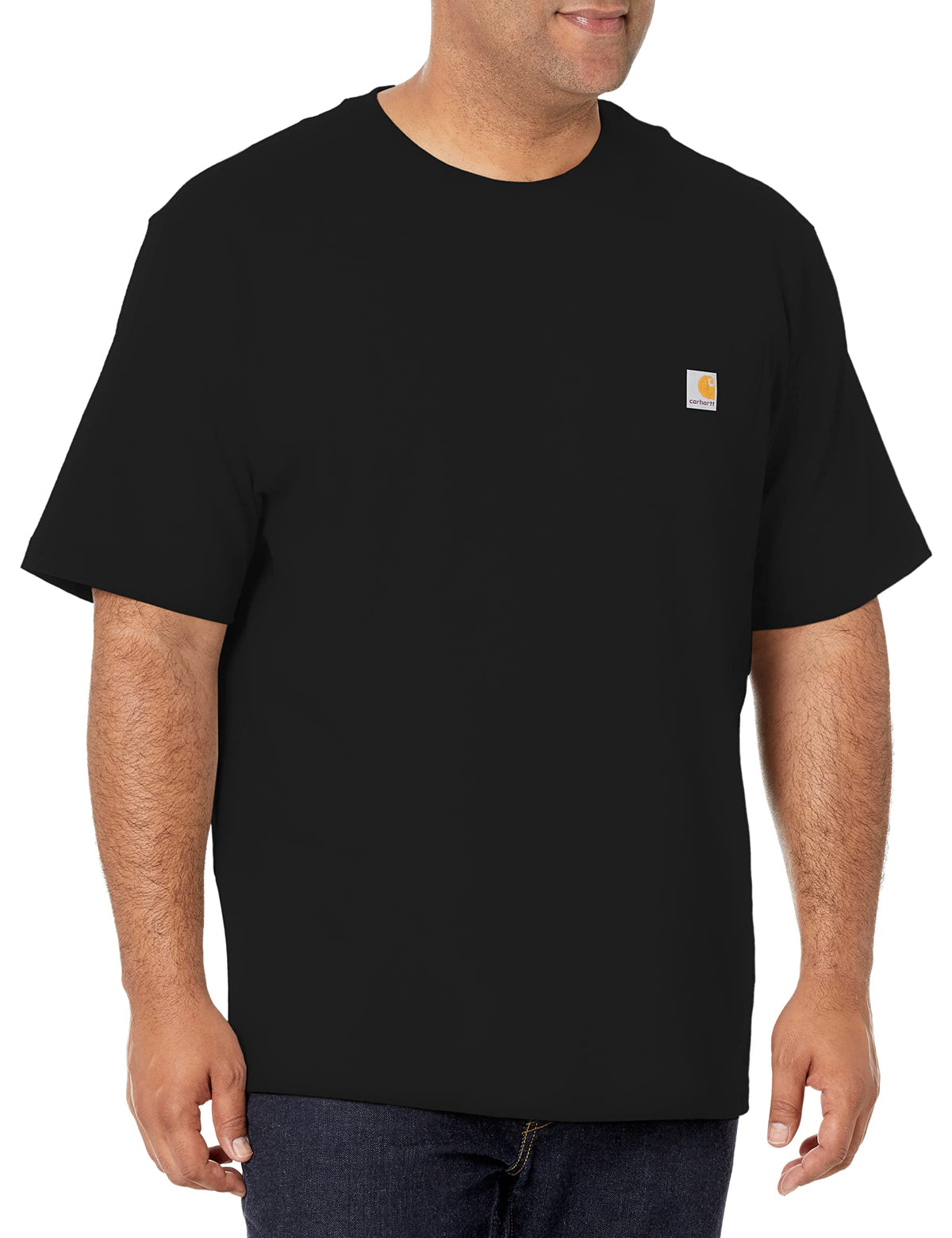 Shirt — Carhartt iconic K87 pocket in black, large