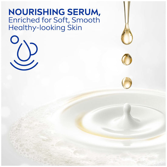 NIVEA body wash with cocoa and shea butter, enriched with provitamin B5 and vitamin E, 20 fl oz bottle