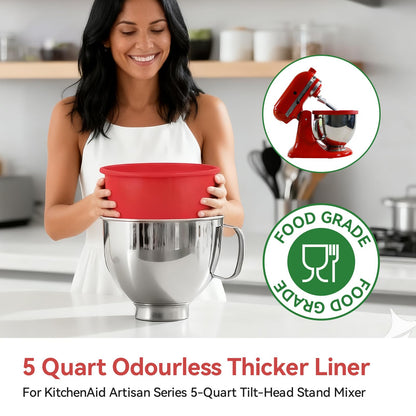 Silicone liner — kitchen aid 5 qt compatible