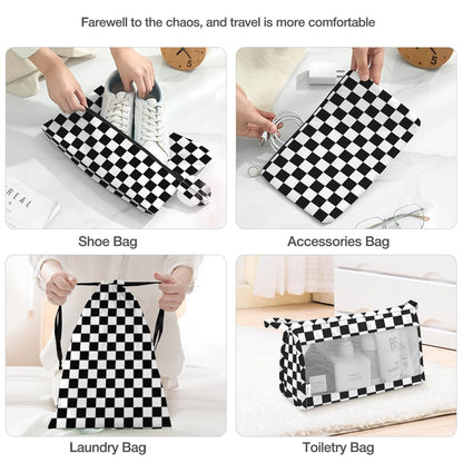 Storage bag — packing cubes with shoe and cosmetics bags for travel organizers
