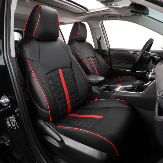 Vehicle seat cover — Custom leather protectors for Toyota RAV4 Limited Sport 2011-2012