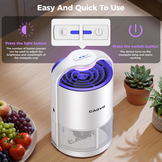 Fruit Fly Traps for Indoors, Indoor Fly Trap with Adjust Lighting, White