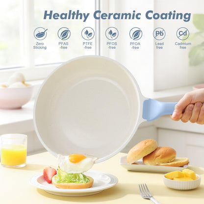 SENSARTE saute fry pan with glass lid