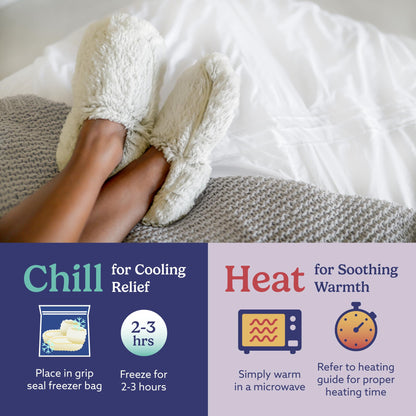 Warmies microwaveable slippers — plush and cozy for indoor use