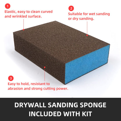 Drywall repair kit — quick and easy wall mending solution with scraper 2 pack