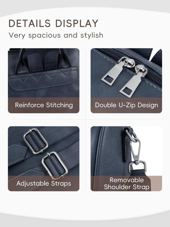 CLUCI backpack - PU leather anti-theft design for travel and everyday use.