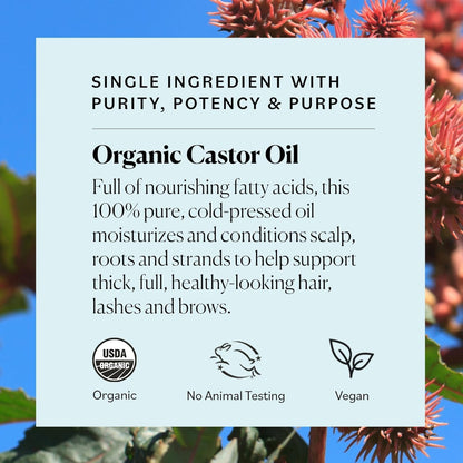 Hair styling agent — Organic castor oil for hair and scalp care