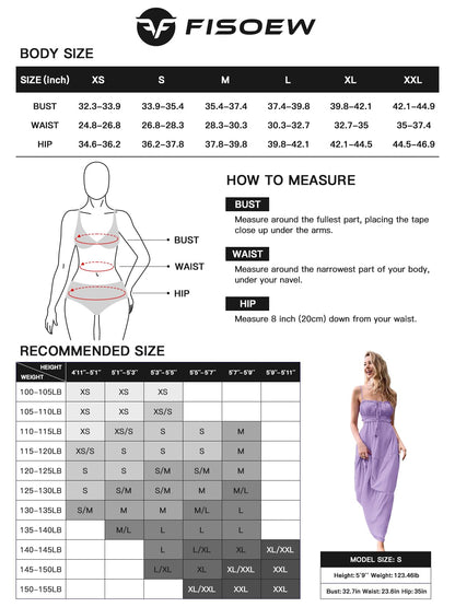 Fisoew women’s spaghetti strap maxi dress - backless flowy design