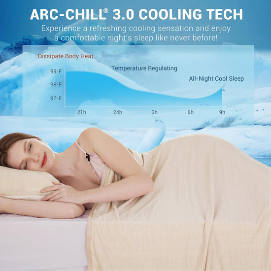 Elegear cooling blanket — absorbs heat and keeps you cool while sleeping