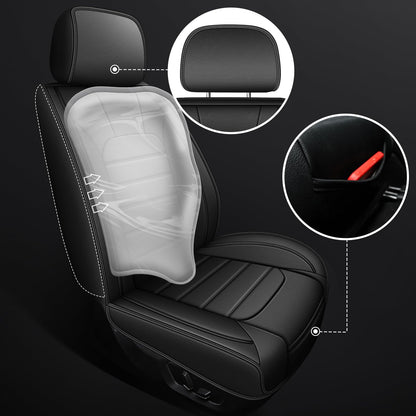 Vehicle seat cover — Custom fit leather for 2007-2026 Chevy Silverado and GMC Sierra.
