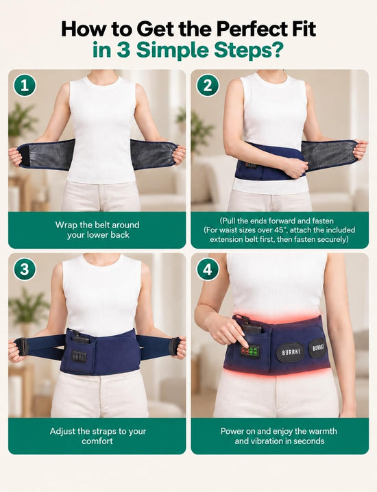 Red Light Belt for Body, Infrared Light Pad for Back, 660nm & 850nm