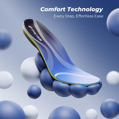 Professional Heavy Duty Support Pain Relief Orthotics - Over 230+ lbs Plantar Fasciitis Medium Arch Support Insoles for Women and Men, Flat Feet Orthotic Insert, Work Boot Shoe Insole