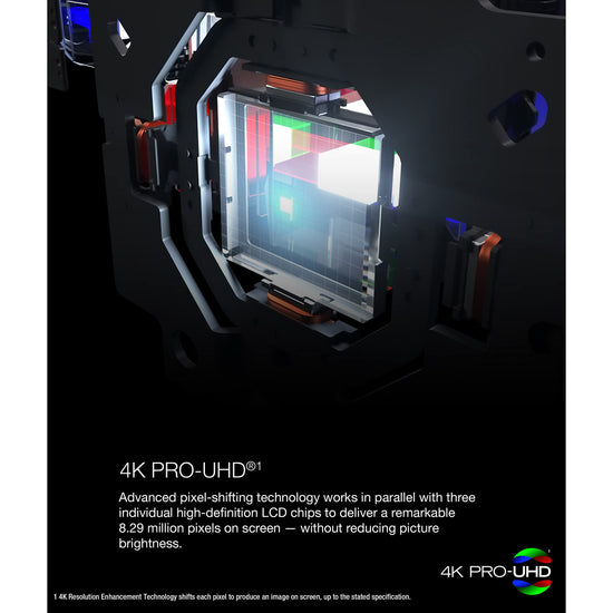 Epson video projector — 4K pro-UHD with HDR and 2,500 lumens brightness