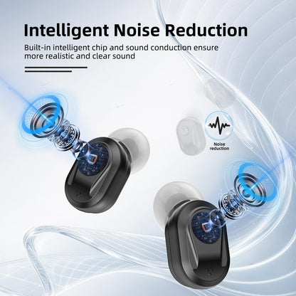 RlsitKee Hearing Aids, Hearing Aids for Seniors, Hearing Amplifiers with Mirror, Hearing Aid with Volume Adjustable and Noise Reduction for Hearing Loss, Rechargeable Hearing Aid with Charging Case