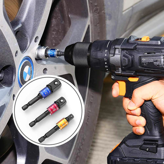 Fastener drive bit — Right angle drill attachment for short screwdriver bits
