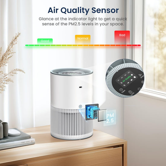 Air purifier — LUNINO H13 True HEPA with fragrance function and sleep mode