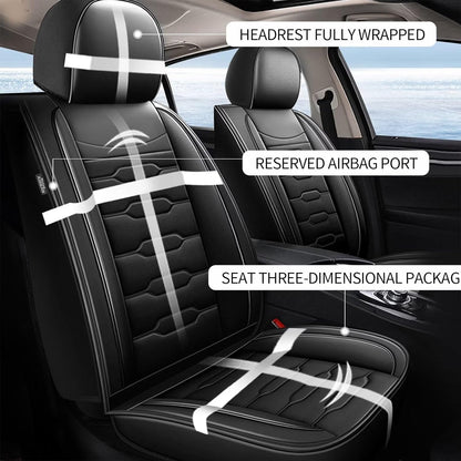 AOMSAZTO vehicle seat cover - custom fit for Audi Q5 2009-2026 black faux leather