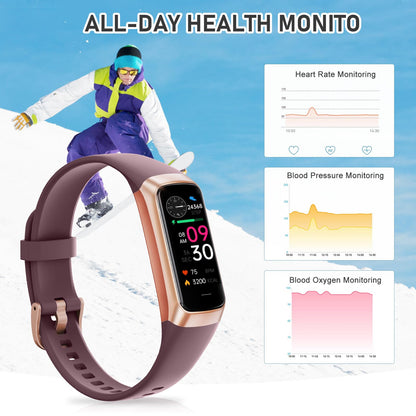 Fitness Tracker for Women Men with Heart Rate/Blood Pressure/Calories/Pedometer, Activity Tracker with 1.1"" AMOLED Screen, Waterproof Step Tracker for Android iPhones