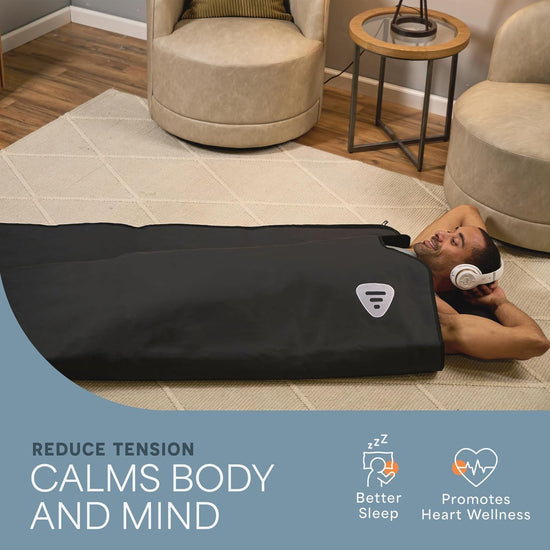 Lifepro RejuvaWrap sauna blanket — Low EMF carbon fiber heating, portable design