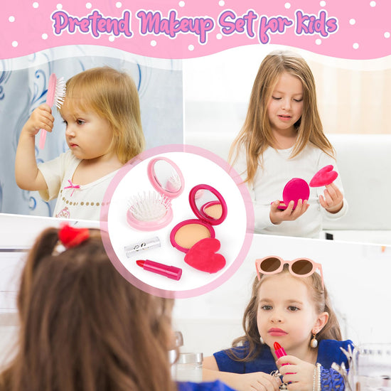 Oisacirg pretend play toy purse with 32 pieces for little girls