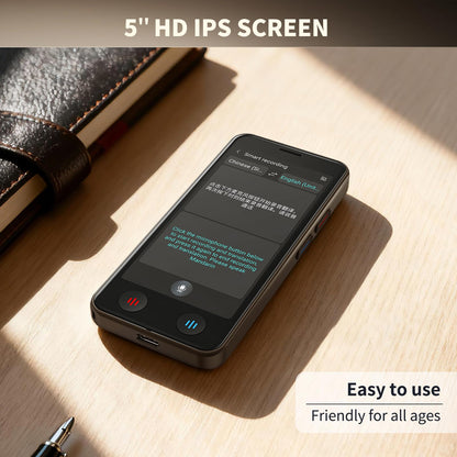 Language Translator Device No WiFi Needed, Instant Pocket AI Translator, traductor de Ingles español, Support 150 Languages Real-TimeVoice Translation, Traductor for Business Travel Study