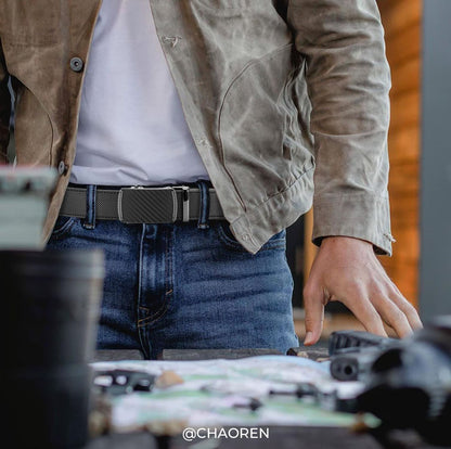 Apparel belt — Customizable leather ratchet design by CHAOREN