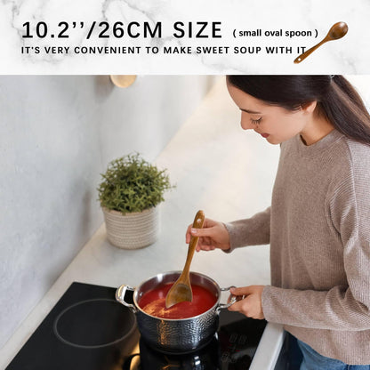 Hefild wooden cooking spoons — nonstick acacia utensil set for everyday tasks