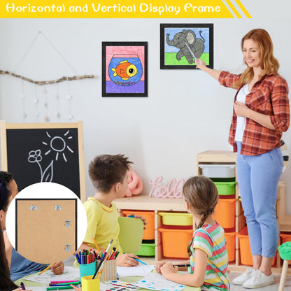 Picture frame — Changeable design for kids' artwork display and storage