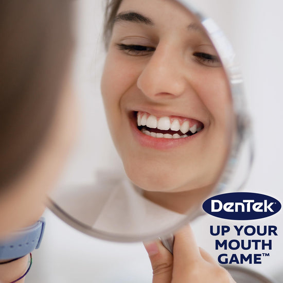 DenTek dental floss — easy to use picks with a fresh mint flavor