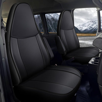AOMSAZTO car seat covers — waterproof and wear-resistant for Chevy Express van 2010-2025.