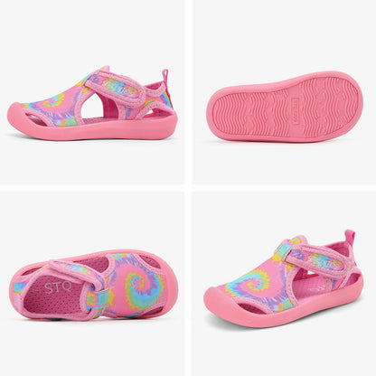 STQ water shoes - Quick-dry slip on beach swim sandals for kids