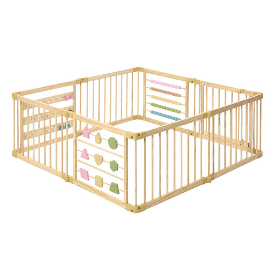 ZETY playard — foldable design with door panel and built-in toys, CPC certified and SGS tested