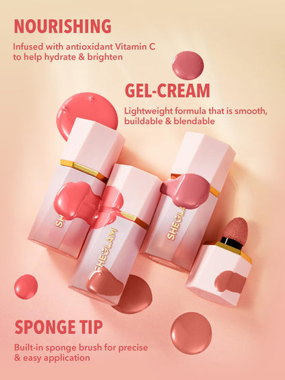 SHEGLAM face shaping makeup — Color Bloom liquid blush for cheeks