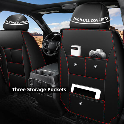 AOMSAZTO vehicle seat cover — Custom fit waterproof faux leather for Nissan Frontier 2009-2026