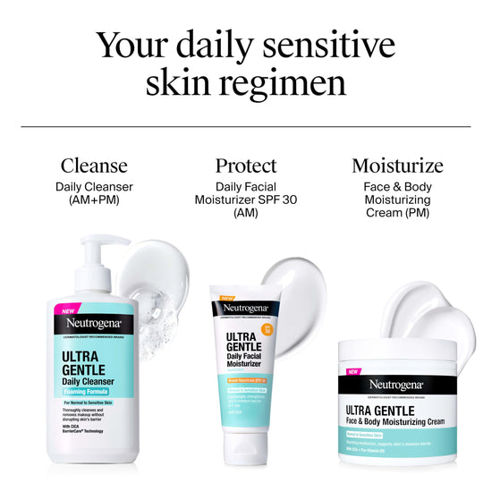 Neutrogena skin cleaning agent — fragrance free foaming daily cleanser for sensitive skin