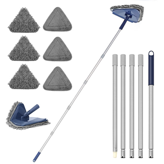 JEHONN mop with long handle 82 inches for baseboard, window, floor cleaning