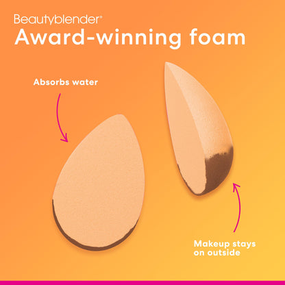 Beautyblender® cosmetic sponge — super-soft foam for streak free application