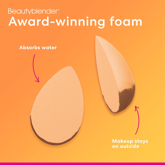 Beautyblender® cosmetic sponge — super-soft foam for streak free application