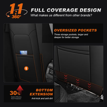 Vehicle seat cover — AOMSAZTO custom fit for Chevy Colorado and GMC Canyon 2023-2026