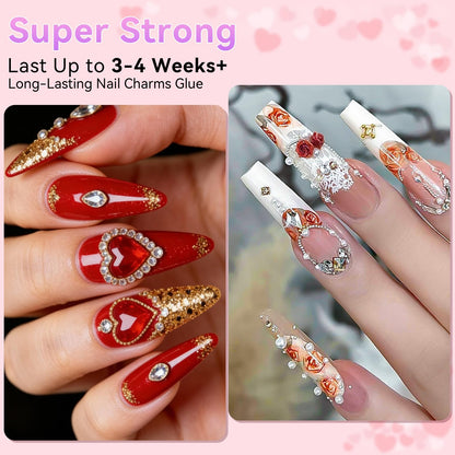 Makartt bonding adhesives — super strong nail rhinestone glue gel for precise application