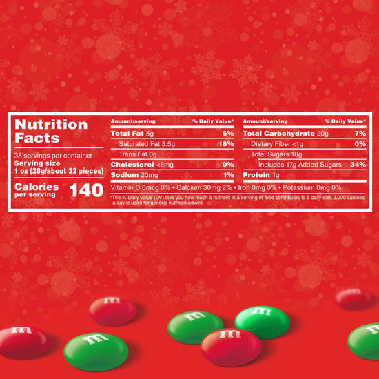 M&M'S chocolate candy — Christmas themed