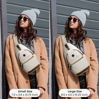 Crossbody backpack with adjustable strap for travel and casual use