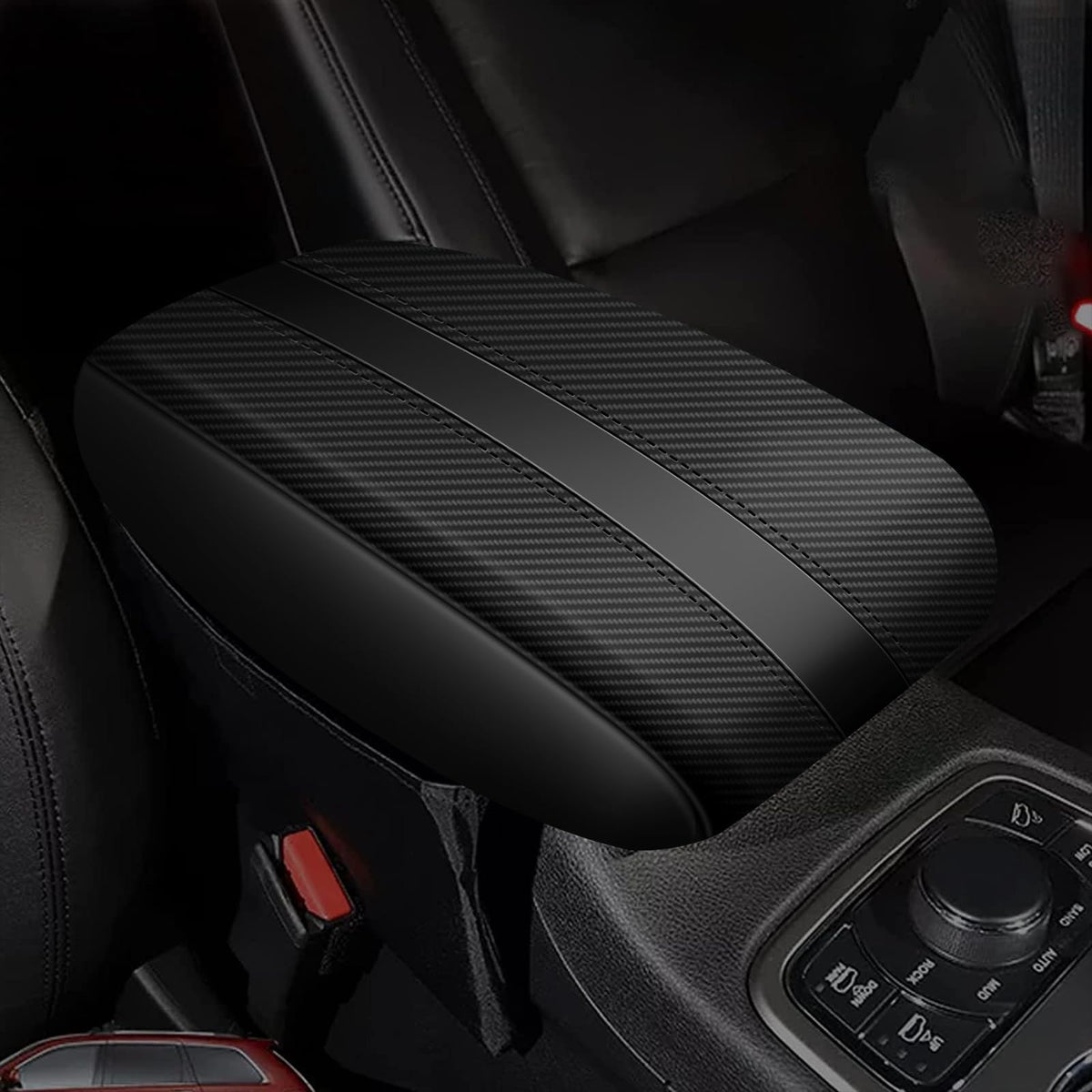 AOMSAZTO armrest heightening pad for 2011-2021 Jeep Grand Cherokee
