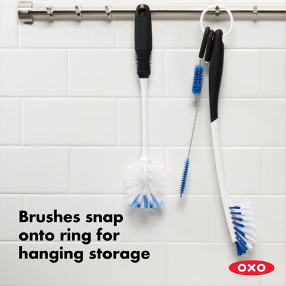 OXO cleaning brush — insulated tumbler with cleaning kit